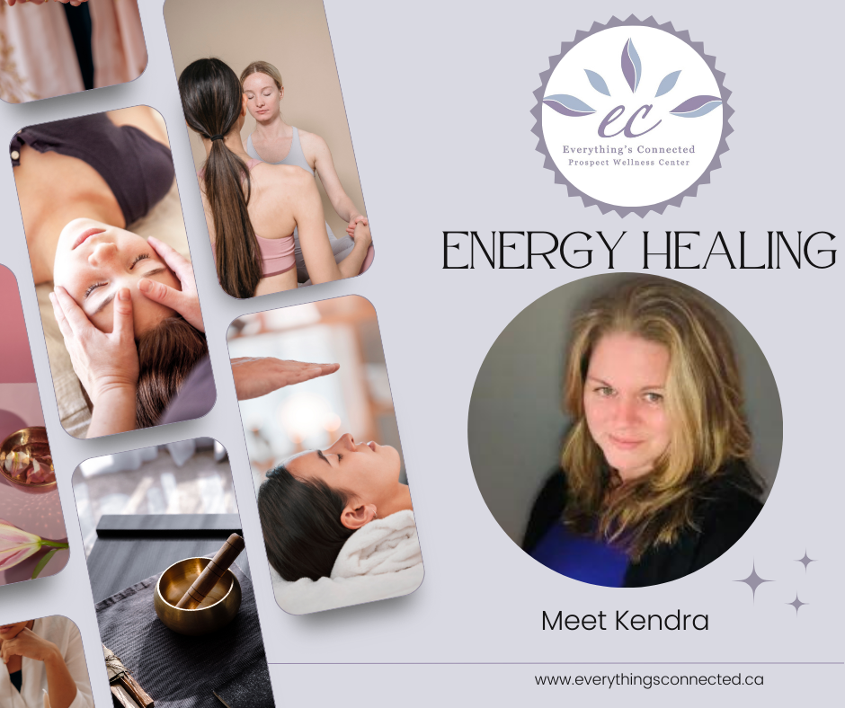 Energy Healing with Kendra at Everythings Connected Wellness Center.